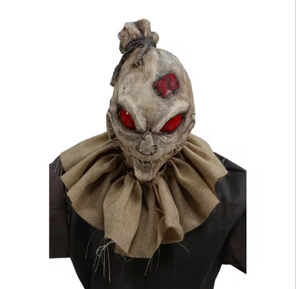 7 Ft. Animated Light-Up Grim Stalker Scarecrow Halloween Decoration