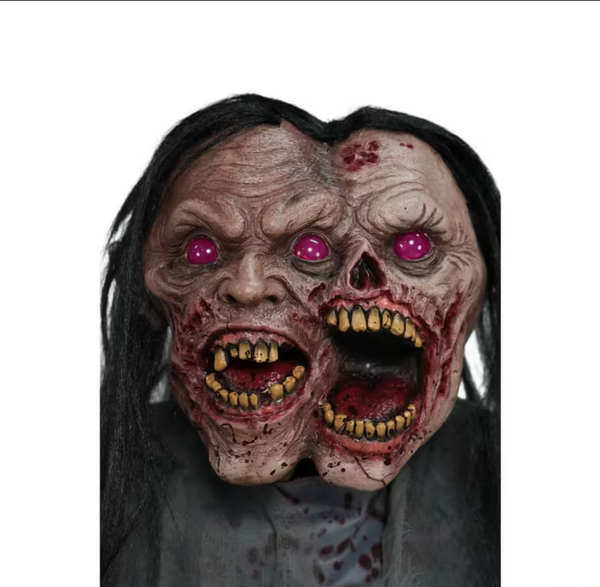 6 Ft. Animated Light-Up Jack & Jill Zombie Halloween Decoration