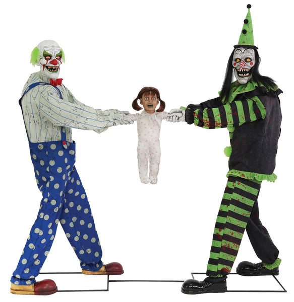 Clown Tug of War with Child