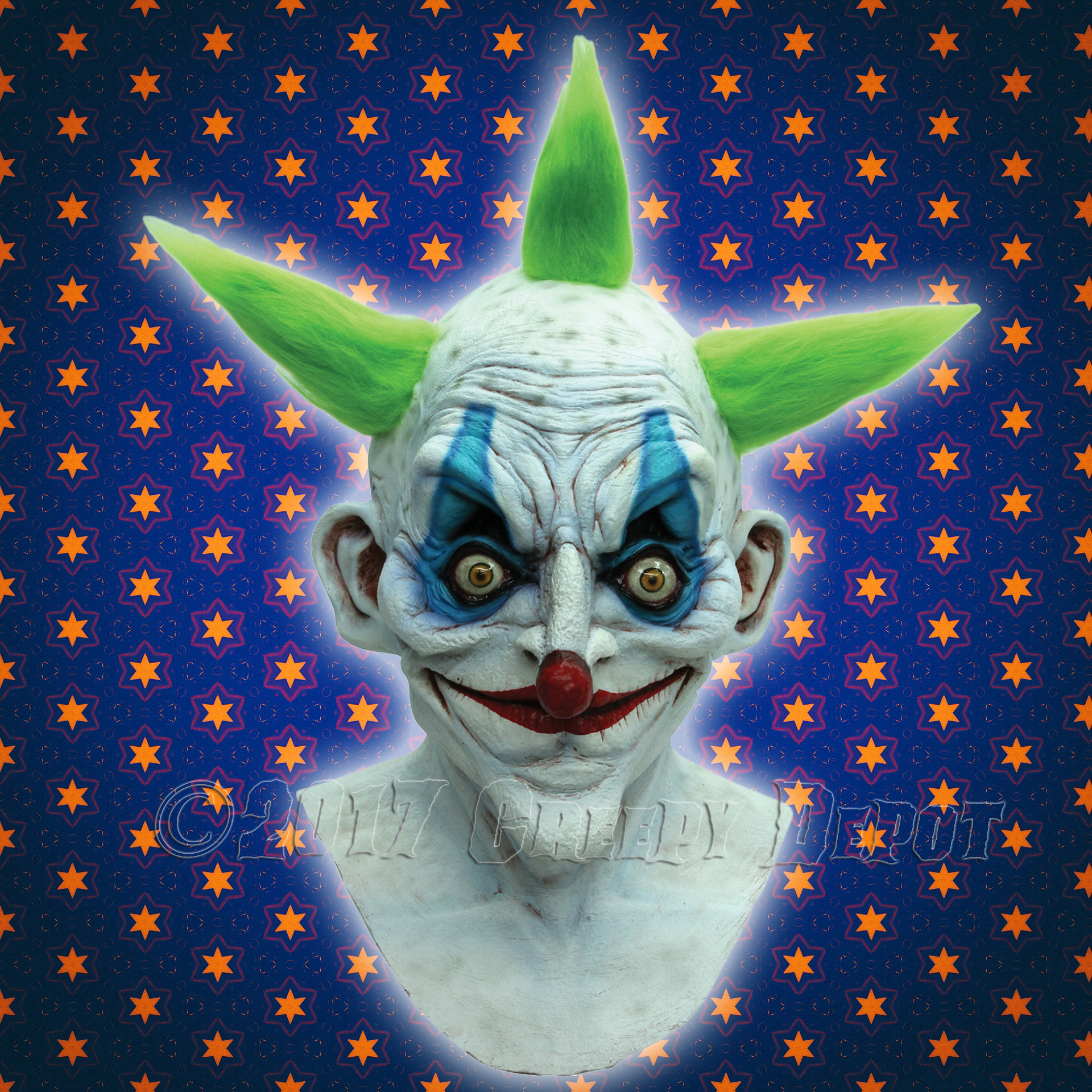 Old Clown Halloween Mask