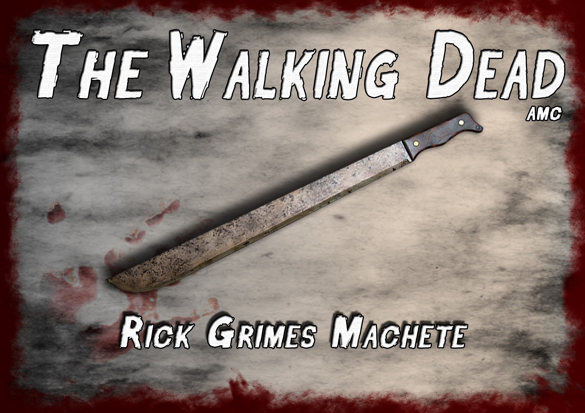 AMC The Walking Dead Rick Grimes Machete. Most realistic zombie killing prop to be found