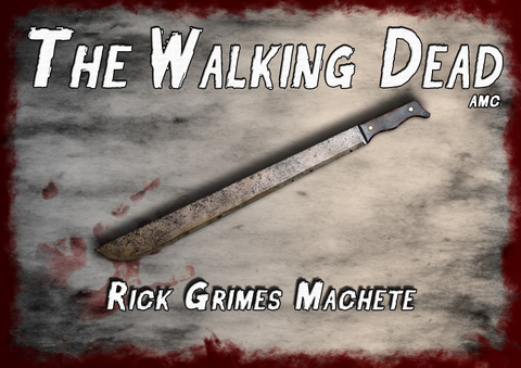 AMC The Walking Dead Rick Grimes Machete. Most realistic zombie killing prop to be found